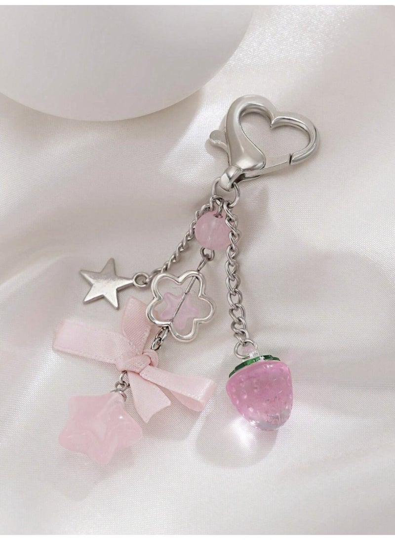 veya KAWAII STAR KEYCHAIN WITH COLORFUL TASSEL – CUTE BAG & KEY ACCESSORY - Image 3